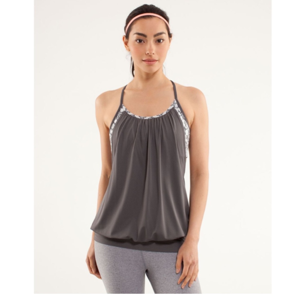 LULULEMON No Limits Tank Soot Light Twiggy Nimbus